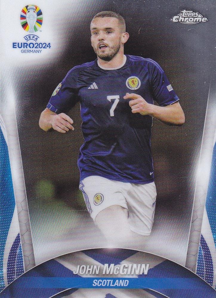 John McGinn 2024 Topps Chrome UEFA EURO