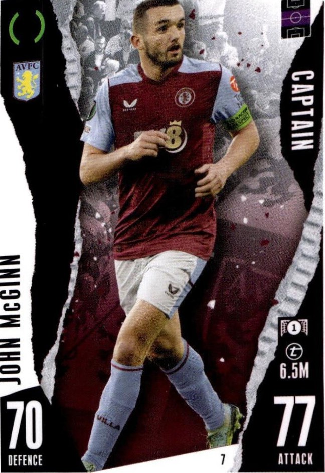 John McGinn 2023 Topps Match Attax UEFA Club Competitions