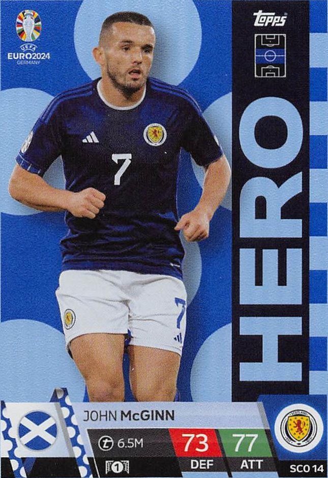 John McGinn 2024 Topps Match Attax UEFA EURO