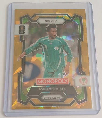 John Obi Mikel 2026 Panini Prizm Gold Cracked Ice