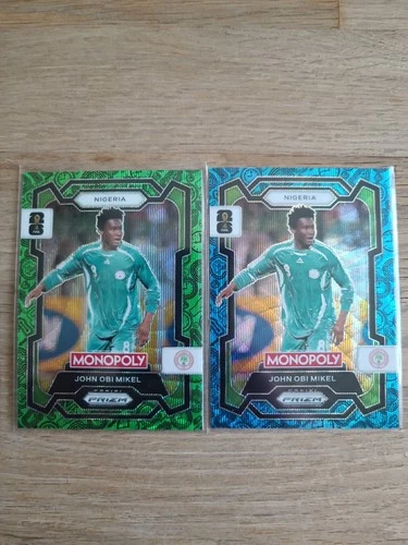 John Obi Mikel 2026 Panini Prizm Monopoly FIFA World Cup 26 Blue/Green
