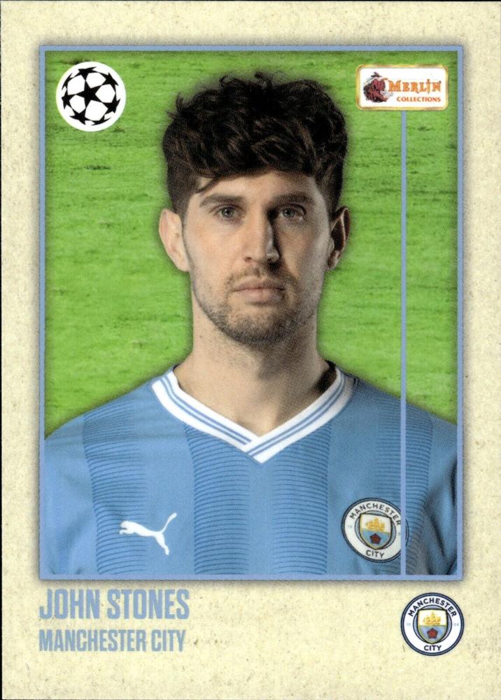 John Stones 2023 Topps Merlin Heritage UEFA Club Competitions
