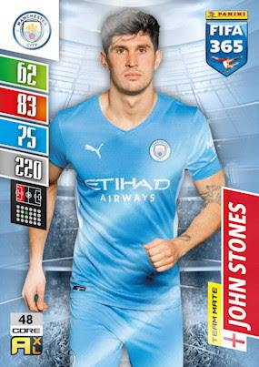 John Stones 2022 Panini Adrenalyn XL FIFA 365