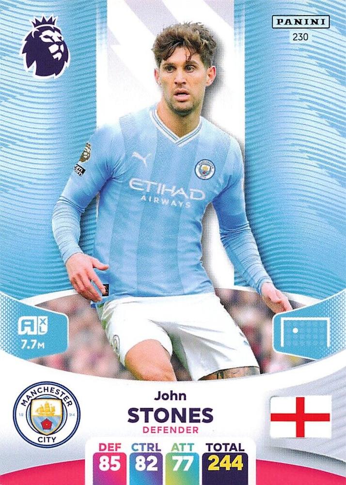 John Stones 2024 Panini Adrenalyn XL Premier League