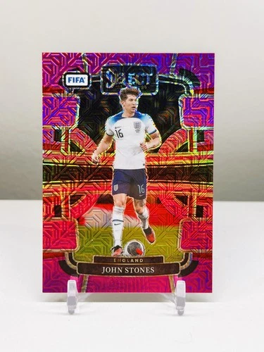 John Stones 2023 Panini Select FIFA Pink Mojo Prizm /199