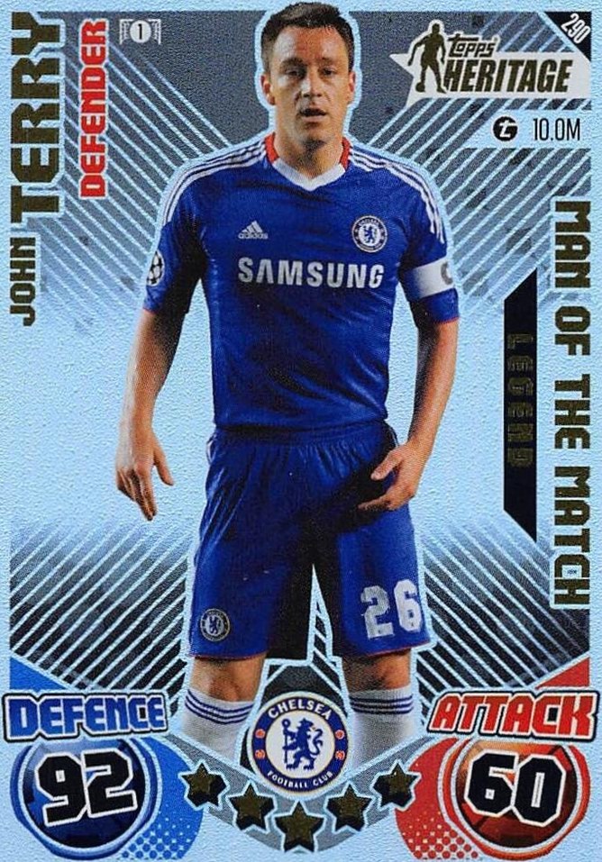John Terry 2024 Topps Match Attax UEFA Club Competitions Extra