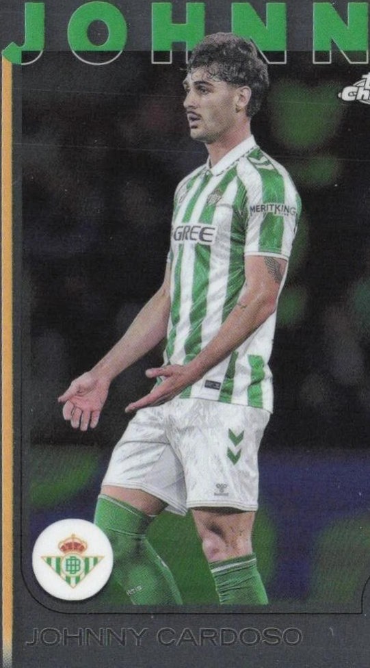 Johnny Cardoso 2024 Topps Chrome UEFA Club Competitions
