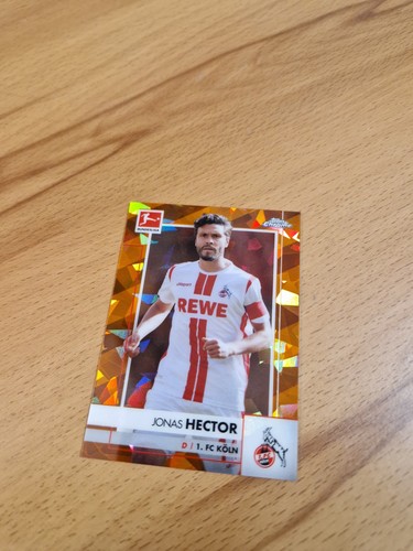 Jonas Hector 2020 Topps Bundesliga Chrome Sapphire Orange /125