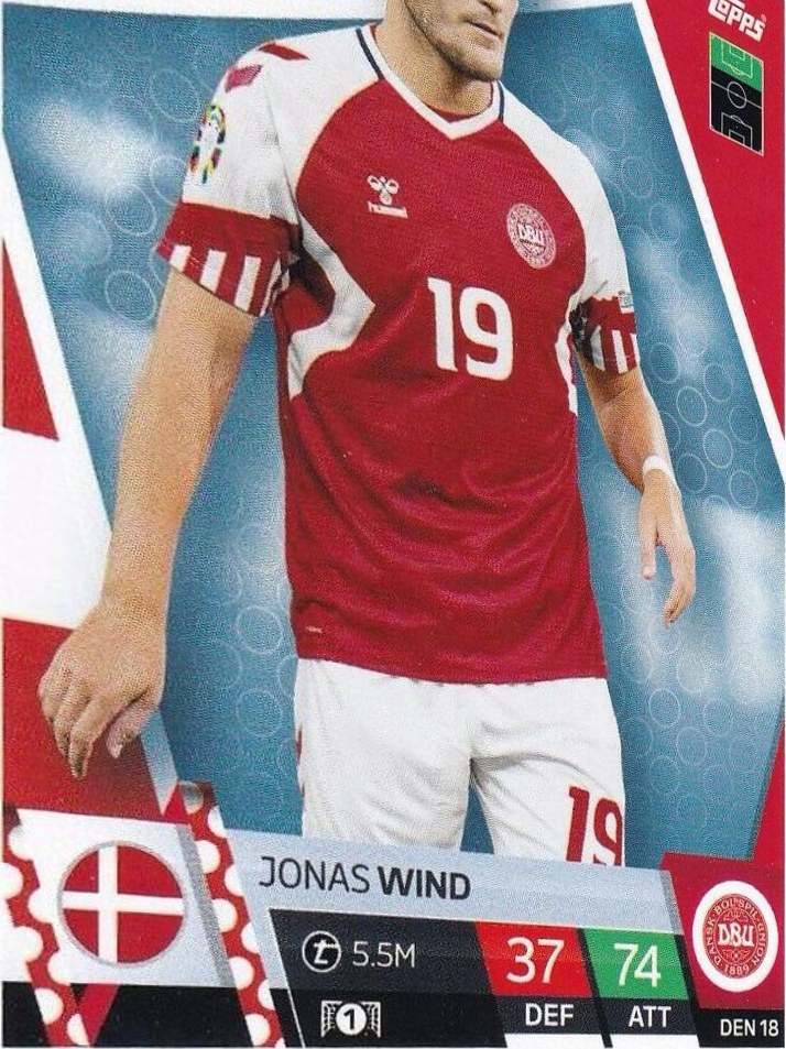 Jonas Wind 2024 Topps Match Attax UEFA EURO