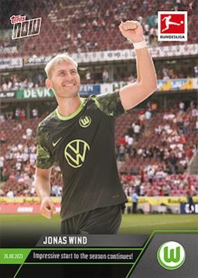 Jonas Wind 2023 Topps Now Bundesliga English