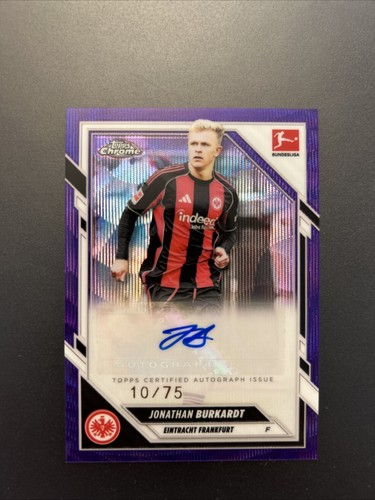 Jonathan Burkardt 2025 Topps Bundesliga Chrome /75