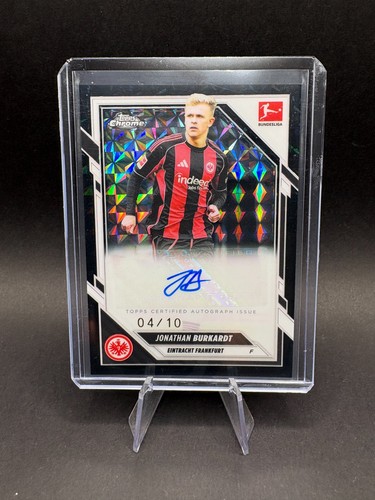 Jonathan Burkardt 2025 Topps Chrome Bundesliga Black Geometric /10