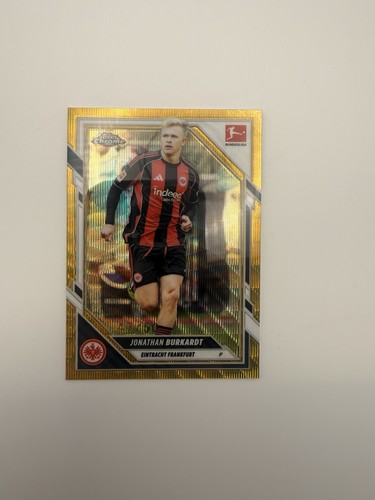 Jonathan Burkardt 2025 Topps Chrome Bundesliga Gold Wave /50
