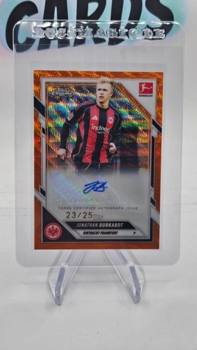 Jonathan Burkardt 2025 Topps Chrome Orange /25