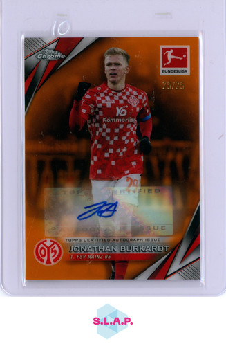 Jonathan Burkardt 2024 Topps Chrome Orange 25/25