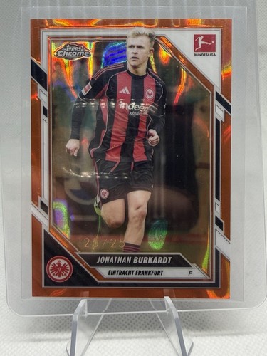 Jonathan Burkhardt 2025 Topps Chrome Bundesliga Orange /25