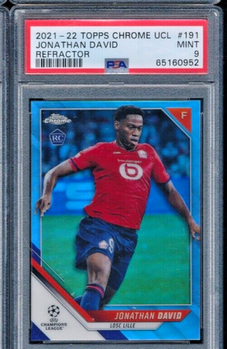 Jonathan David 2021 Topps Chrome UEFA Refractor