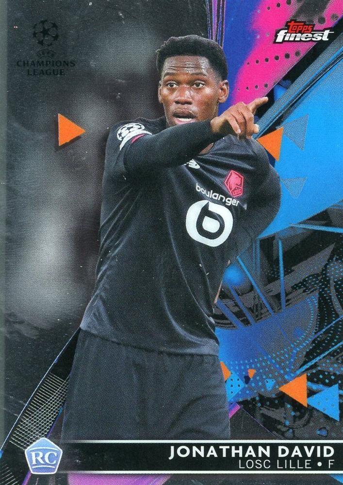 Jonathan David 2021 Topps Finest UEFA 41