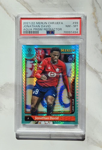 Jonathan David 2021 Topps Merlin Chrome Aqua Prism Refractor