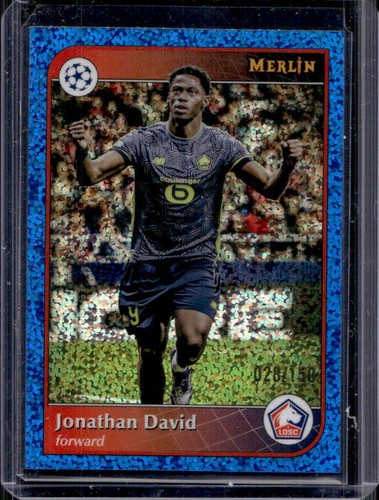 Jonathan David 2024 Topps Merlin Chrome Blue Speckle Refractor /150