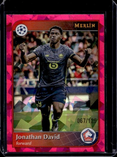 Jonathan David 2024 Topps Merlin Chrome Magenta Atomic Refractor /125