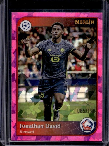 Jonathan David 2024 Topps Merlin Chrome Pink Atomic Refractor /199