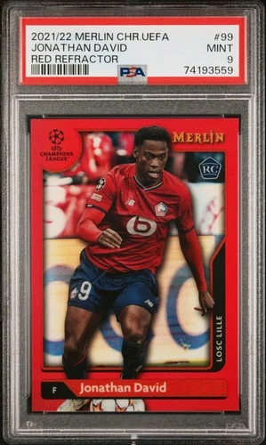 Jonathan David 2021 Topps Merlin Chrome Red Refractor /10