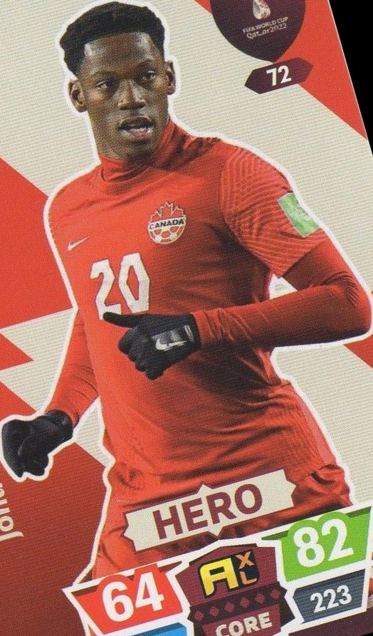 Jonathan David 2022 Panini Adrenalyn XL FIFA World Cup
