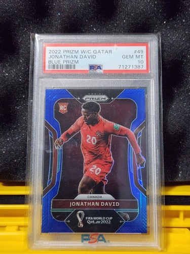 Jonathan David 2022 Panini Prizm World Cup Blue /299
