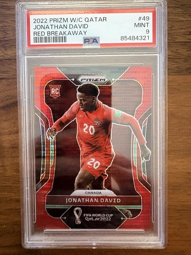 Jonathan David 2022 Panini Prizm World Cup Red Breakaway /99
