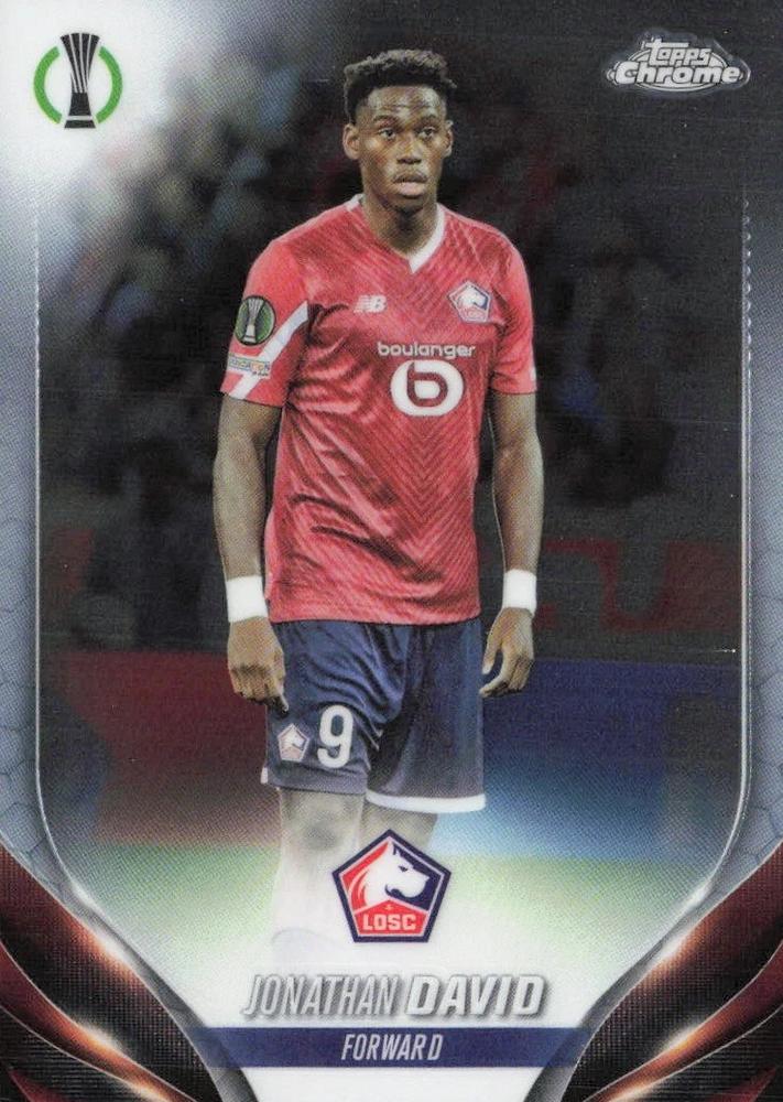Jonathan David 2023 Topps Chrome UEFA Club Competitions