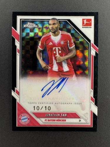 Jonathan Tah 2025 Topps Chrome Black Geometric /10