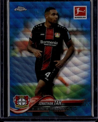 Jonathan Tah 2018 Topps Chrome Blue Wave /99
