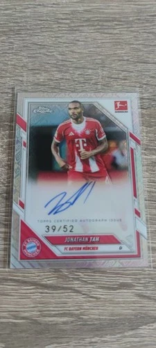 Jonathan Tah 2025 Topps Chrome Bundesliga Autograph /52