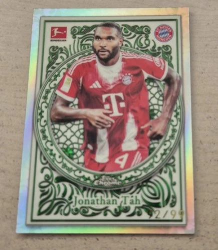 Jonathan Tah 2026 Topps Chrome Bundesliga Green /99