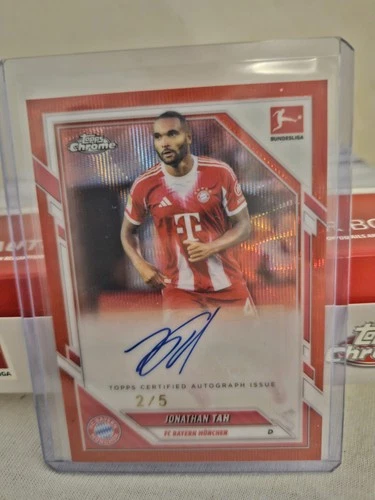 Jonathan Tah 2025 Topps Chrome Bundesliga Red /5