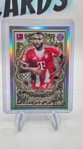 Jonathan Tah 2025 Topps Chrome Gold /50