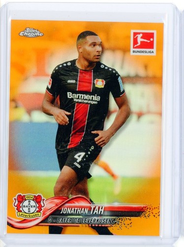 Jonathan Tah 2018 Topps Chrome Orange Refractor /25