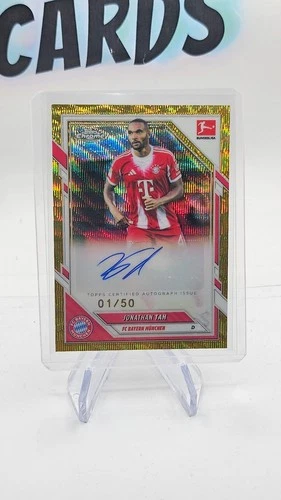 Jonathan Tah 2025 Topps Cromo Bundesliga Oro /50