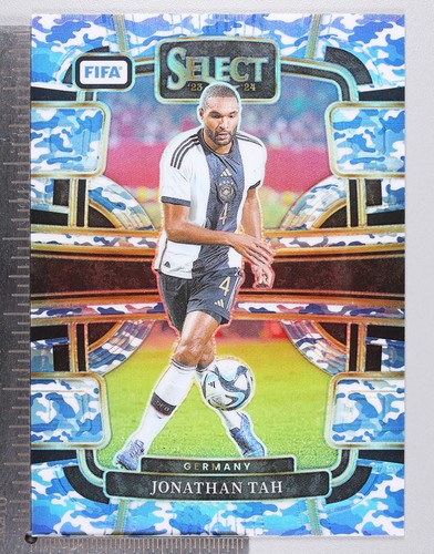 Jonathan Tah 2023 Panini Select Blue Camo Prizm