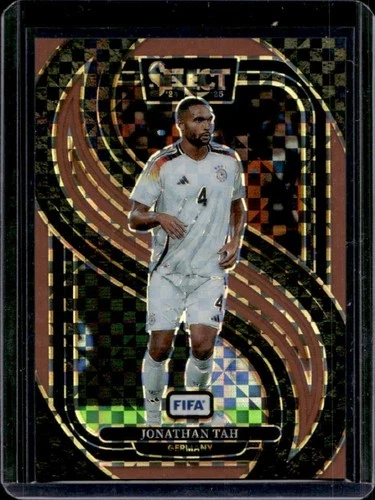 Jonathan Tah 2024 Panini Select FIFA Bronze Checker /75