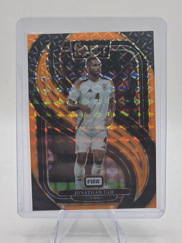 Jonathan Tah 2024 Panini Select FIFA Orange Fluorescent /125