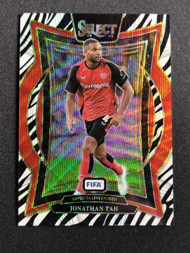 Jonathan Tah 2024 Panini Select Zebra