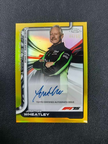 Jonathan Wheatley 2025 Topps Chrome F1 Gold /50