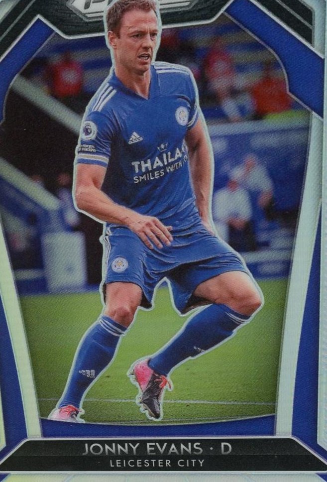 Jonny Evans 2020 Panini Prizm Premier League Silver 123