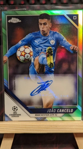 João Cancelo 2021 Topps Cromo UEFA Neon Verde Refractor /99