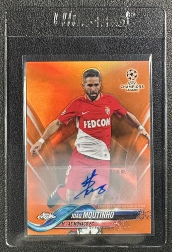 João Moutinho 2017 Topps Cromo UCL Orange Refractor /25