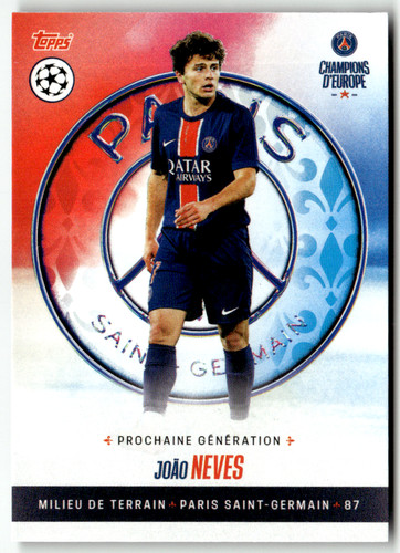 João Neves 2025 Topps Champions D'Europe