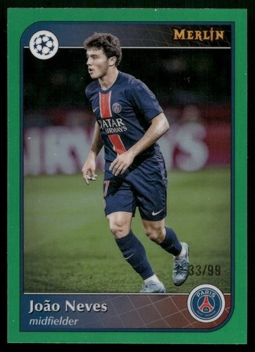 João Neves 2025 Topps Merlin Chrome Verde /99