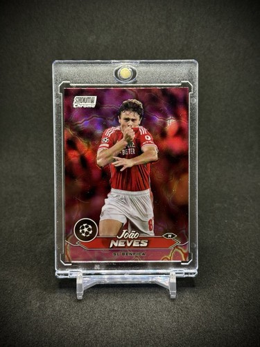 João Neves 2024 Panini Stadium Club Chrome Pink/Red Electric Charge
